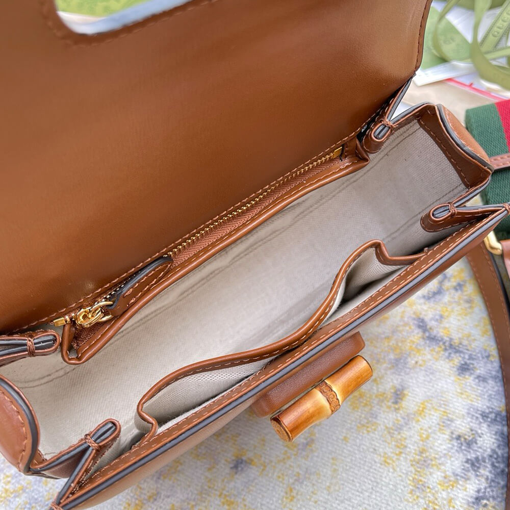 GUCCI BAMBOO 1947 JUMBO GG SMALL TOP HANDLE BAG - Top Club