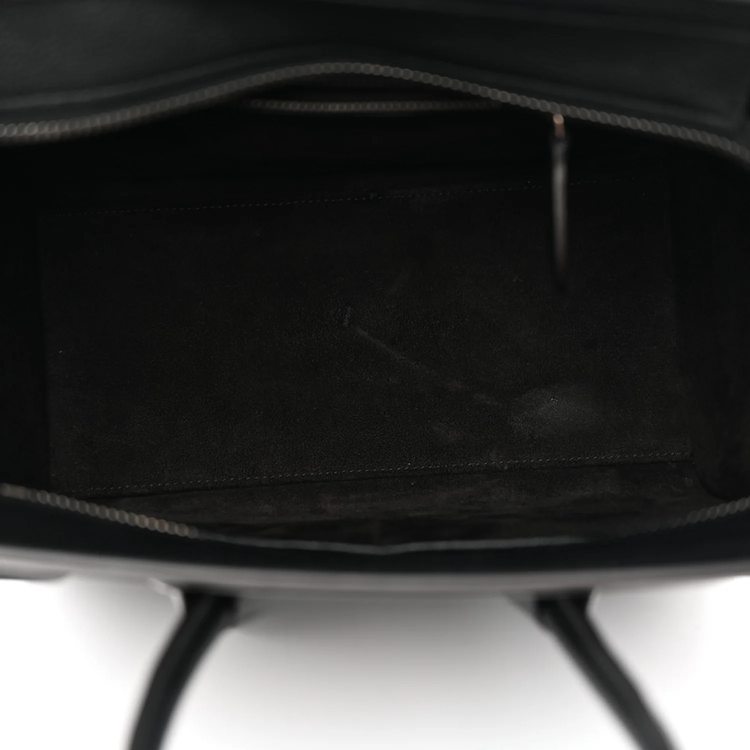 Drummed Calfskin Micro Luggage Black - Top Club