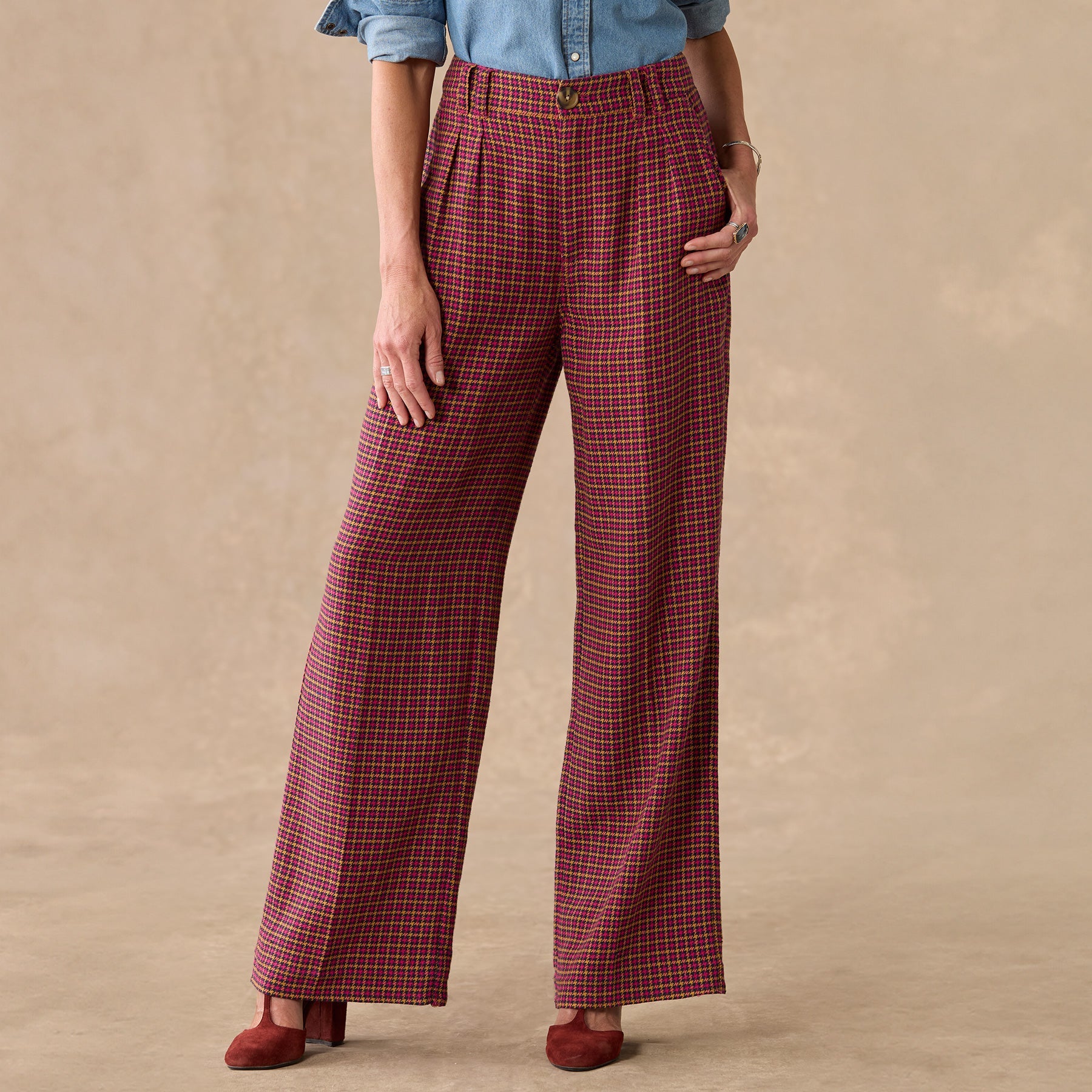 Mayra Plaid Pants - Sundance Living