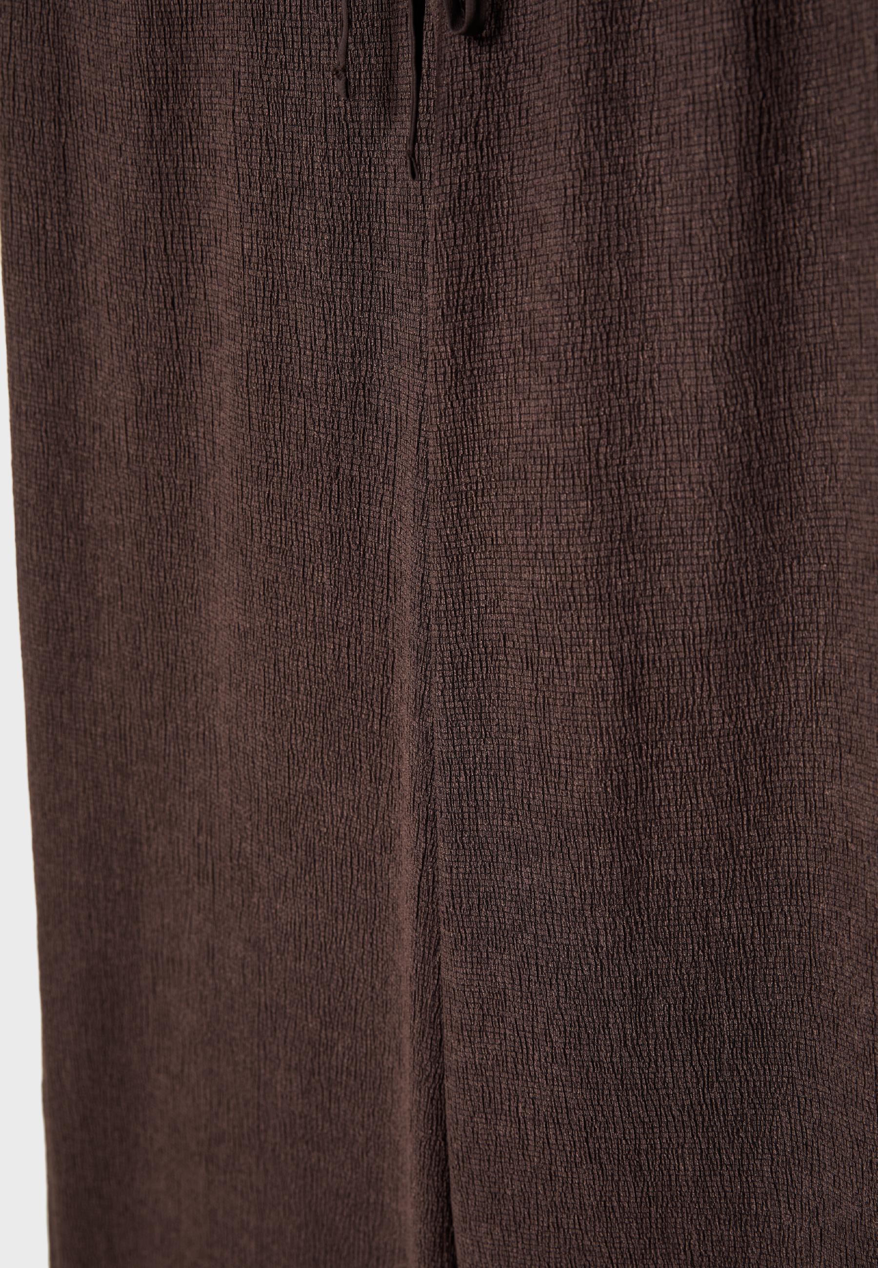 STRAIGHT-LEG CREASED-EFFECT TROUSERS