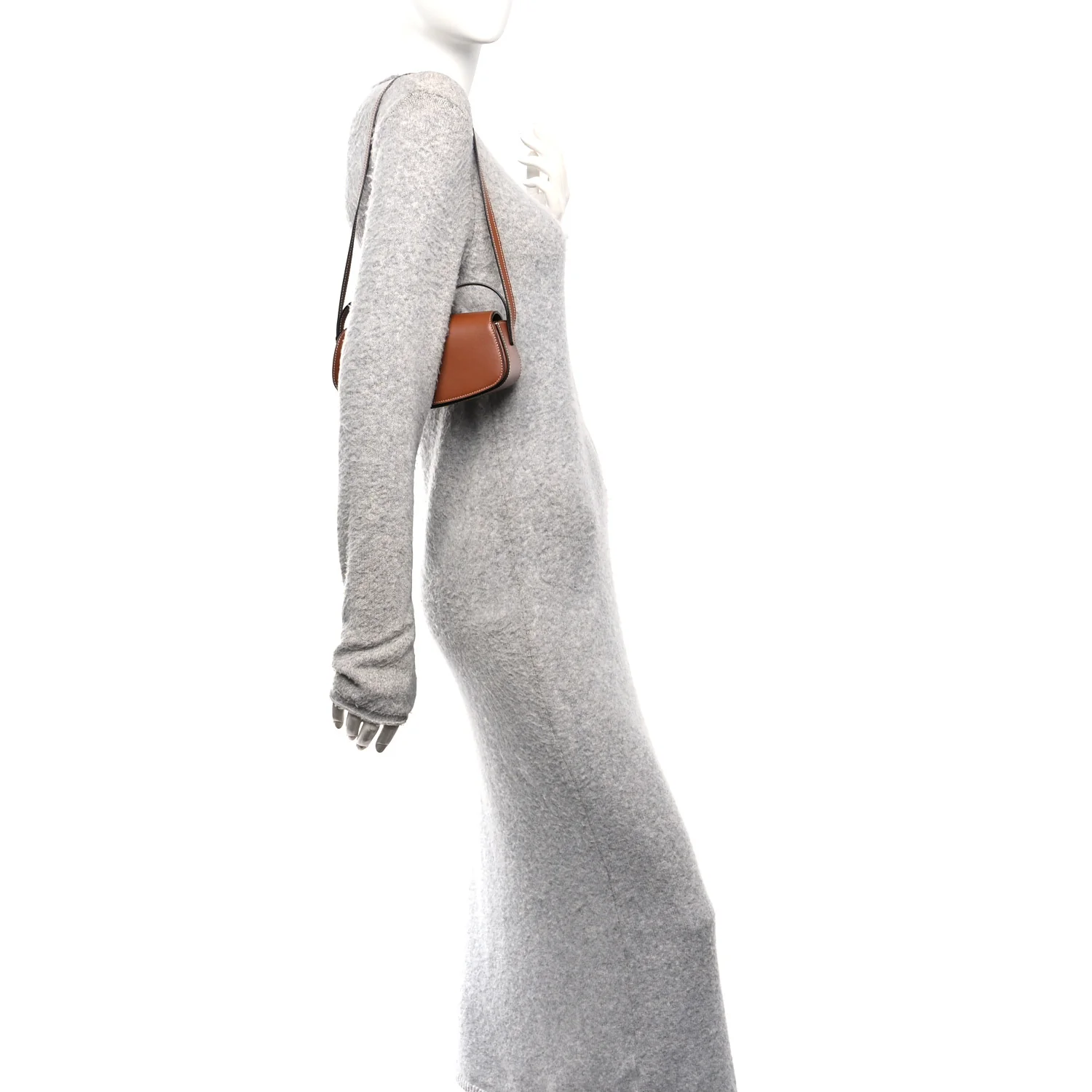 Smooth Calfskin Tabou Clutch On Strap Tan