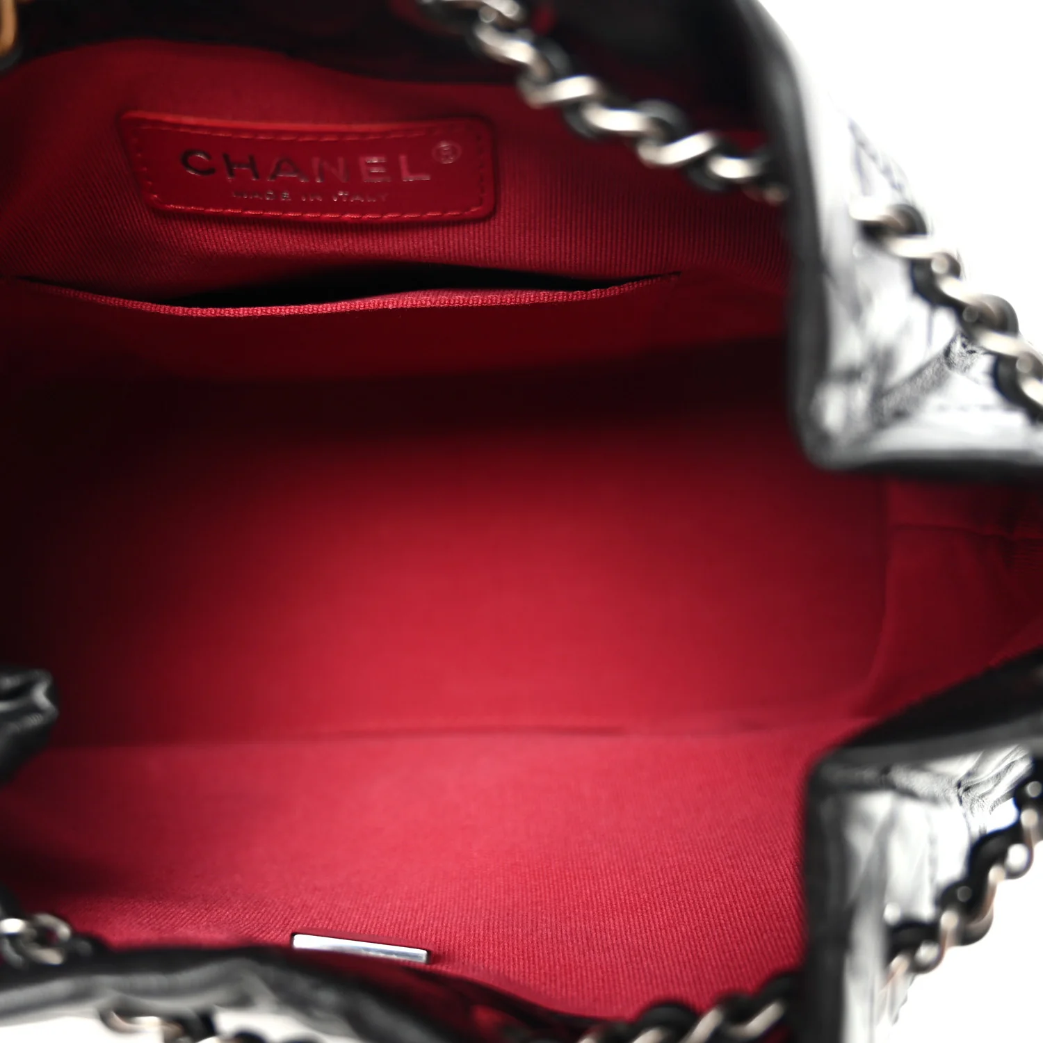 Aged Calfskin Quilted Small Gabrielle Backpack Black - Top Club