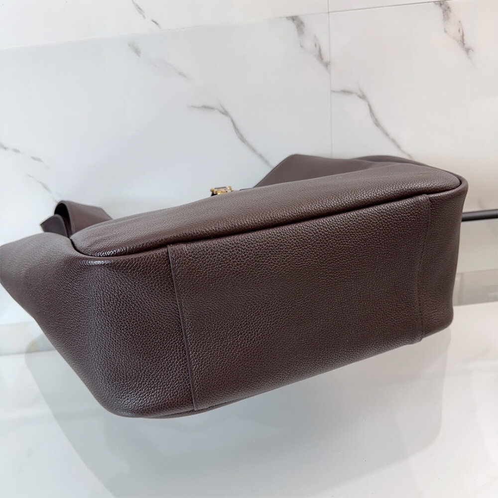 YSL LE 5 A 7 BEA IN GRAINED LEATHER - Top Club