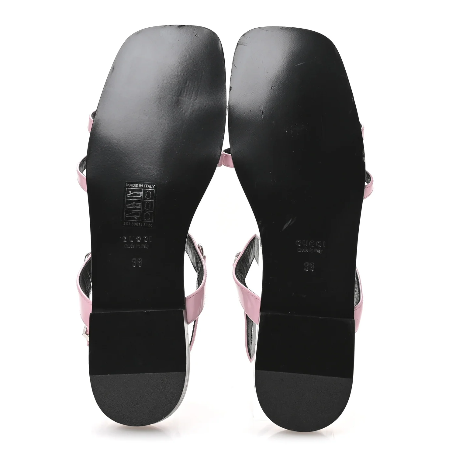 Calfskin Horsebit Divine Slingback Sandals 36 Pink - Top Club