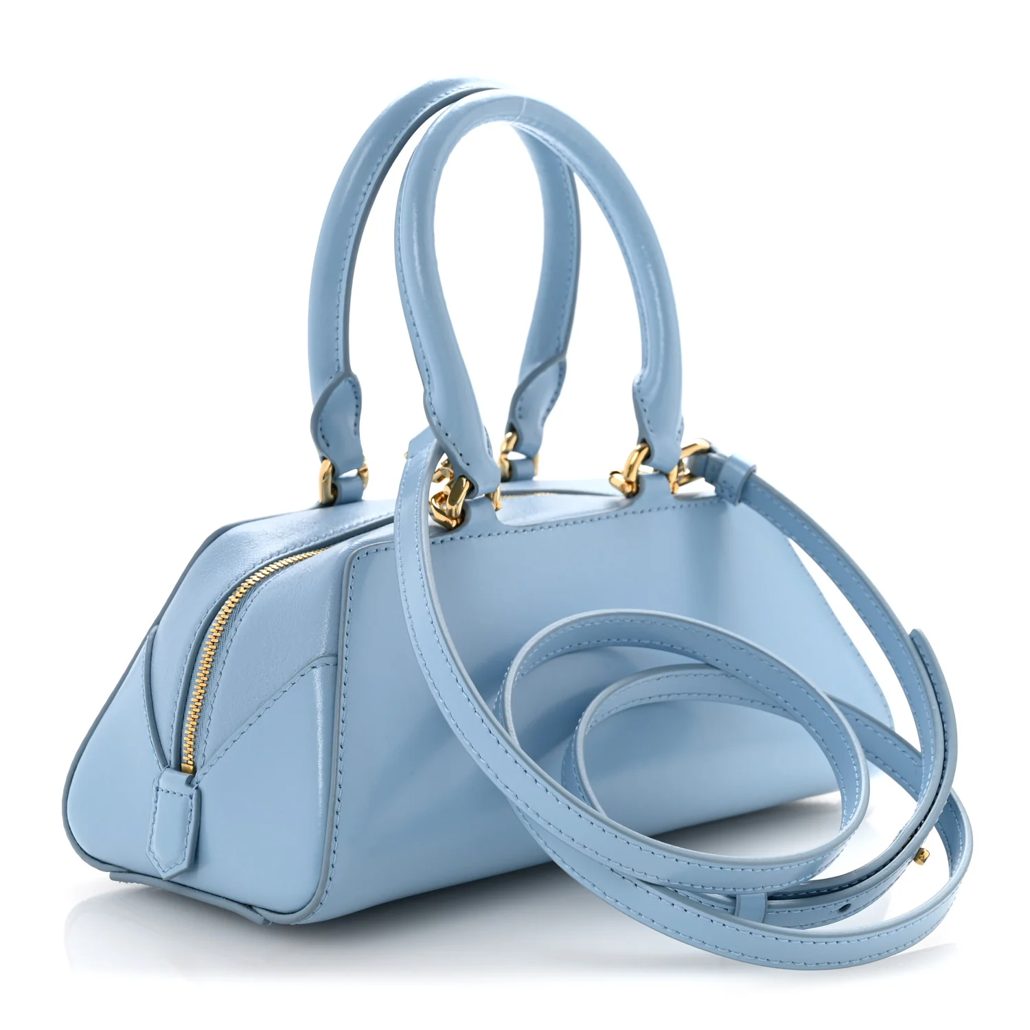 Box Calfskin East West Mini Antigona Light Blue - Top Club