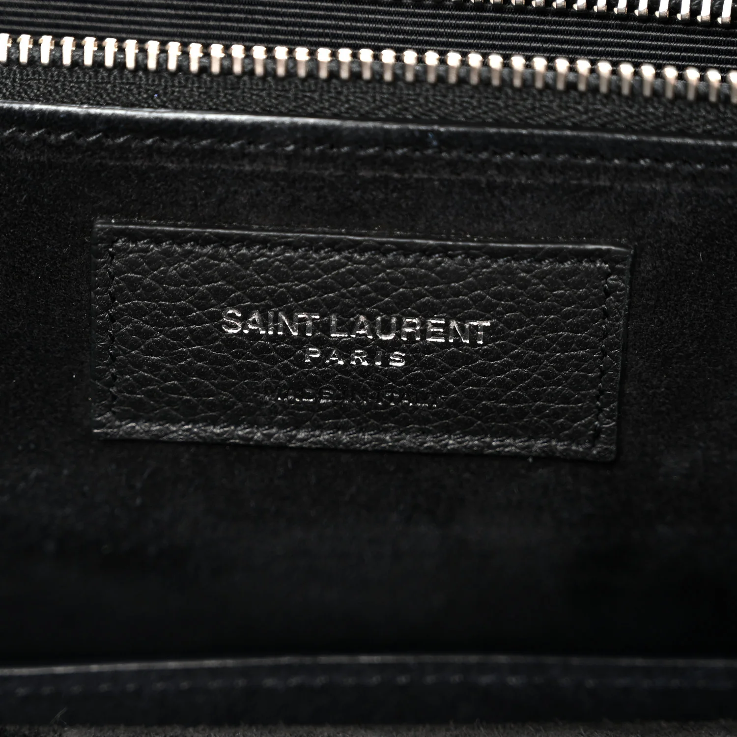 Grained Calfskin Medium Rive Gauche Cabas Black - Top Club