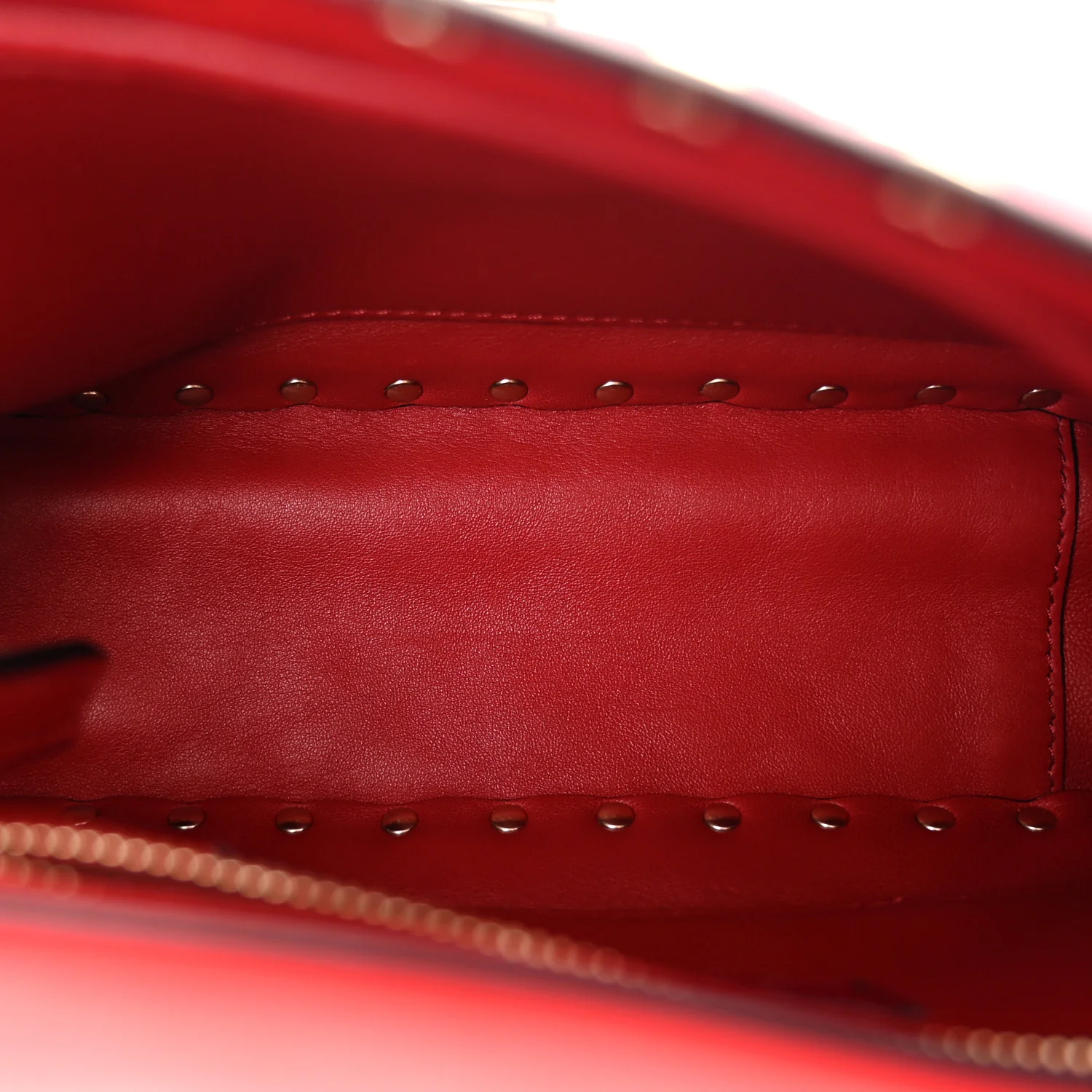 Nappa Medium Rockstud Spike Shoulder Bag Rosso Valentino - Top Club