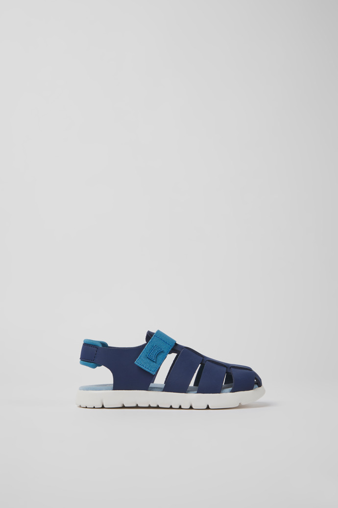 Caterpillar Blue Leather Sandals for Boys