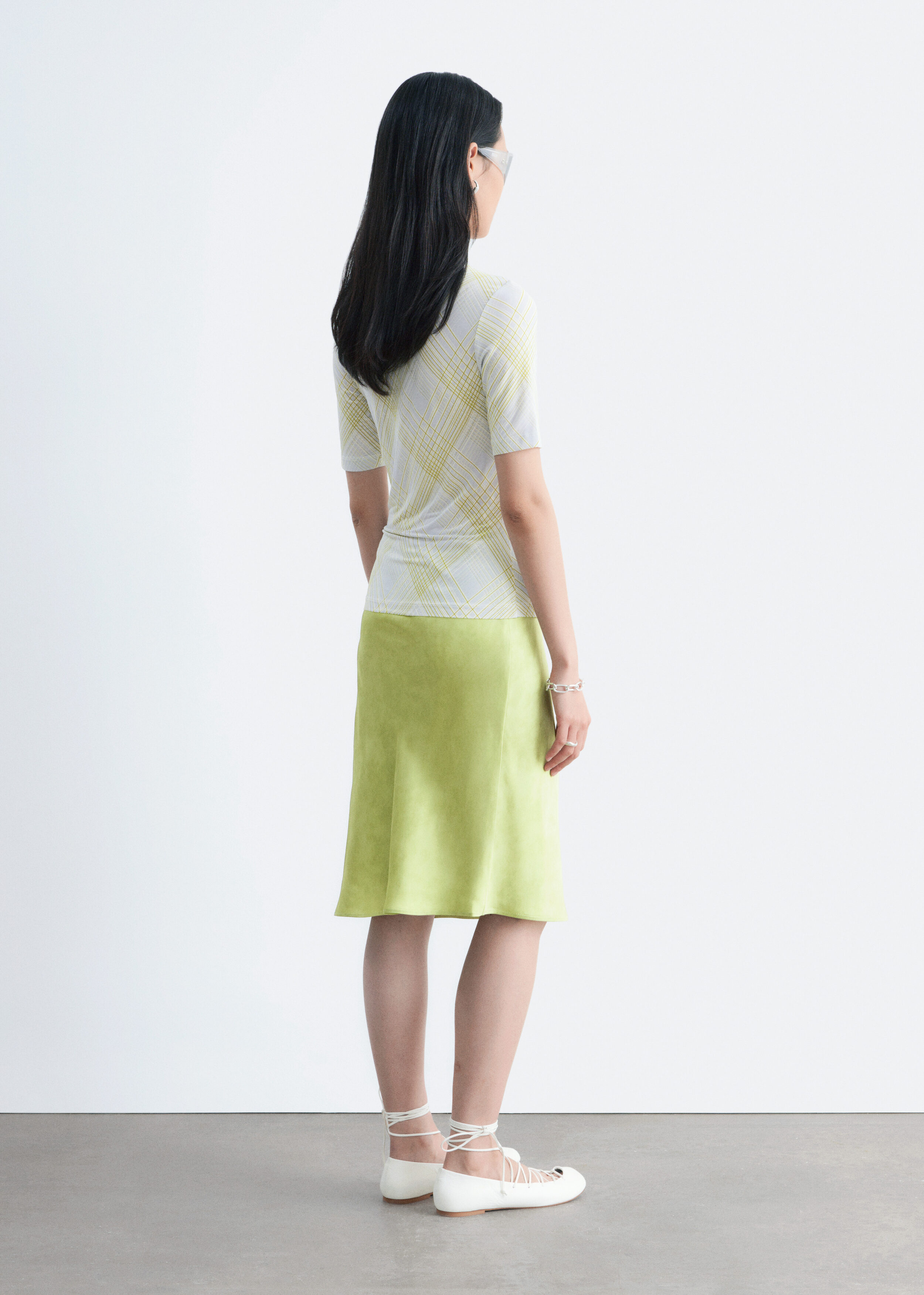 & Other Stories SHORT-SLEEVE MOCK-NECK TOP
