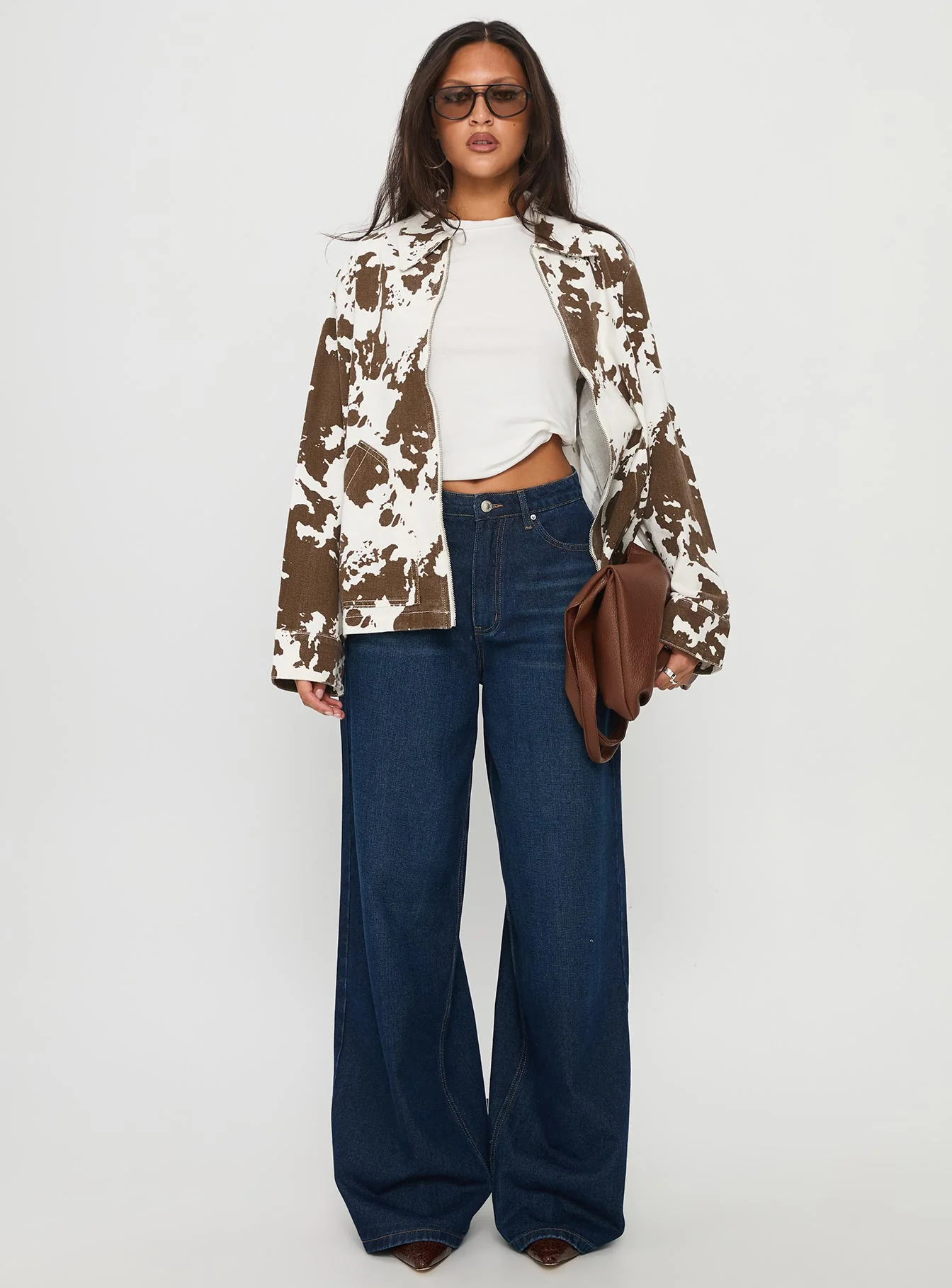 Another Life Zip Through Jacket Cow