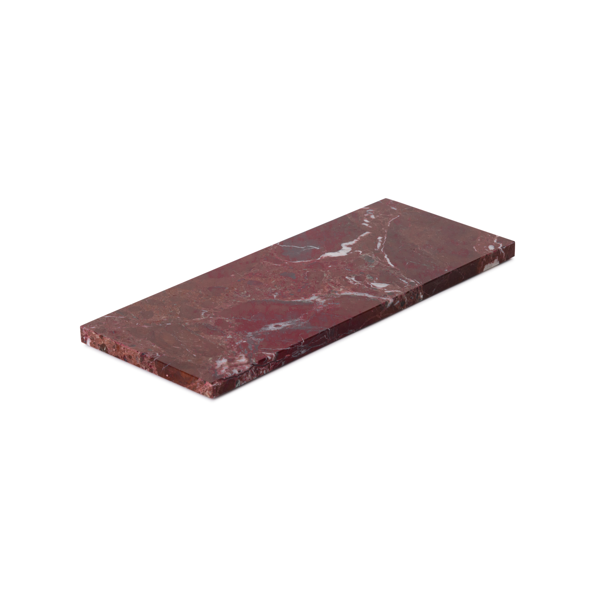Dienblad Marmer S rood 10x25cm