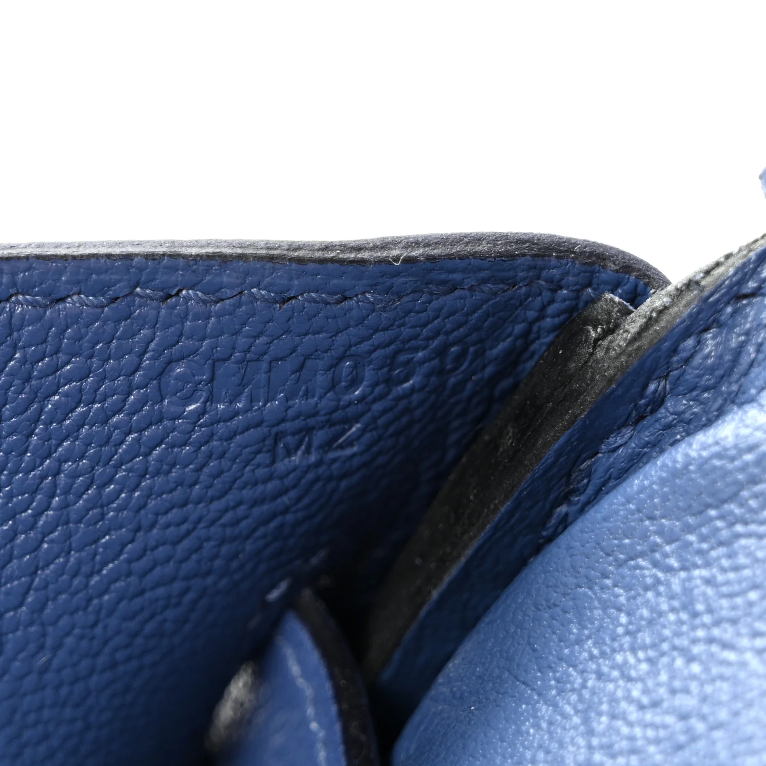 Taurillon Novillo Birkin 30 Bleu Brighton - Top Club