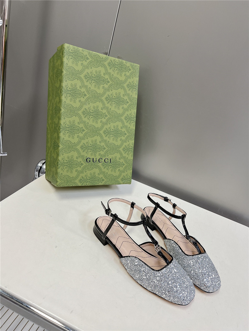 gucci double G hardware buckle embellished sandals - Sneaker Replica Workshop