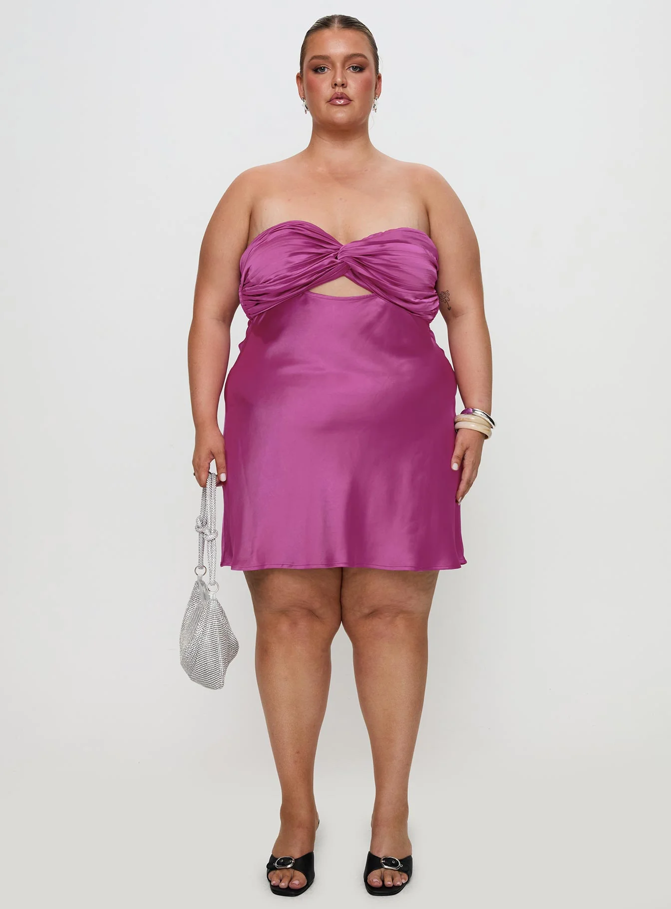 Faviola Mini Dress Purple Curve