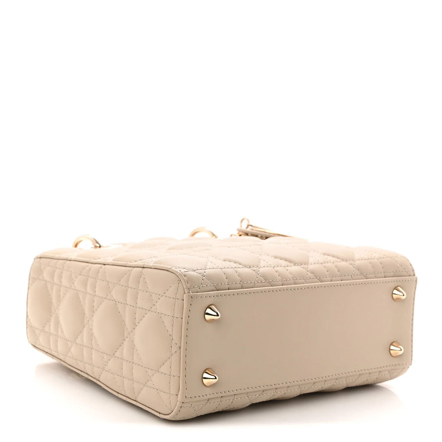 Lambskin Cannage Small My ABCDior Lady Dior Hazelnut - Top Club