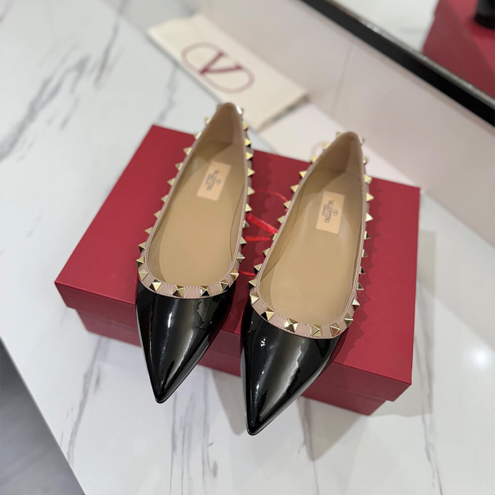 VALENTINO ROCKSTUD BALLET FLAT - Top Club