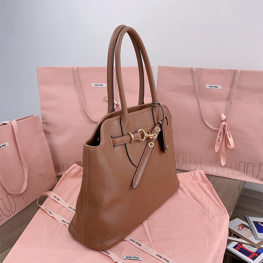 MIUMIU Medium Aventure nappa leather bag(HIGH-END Grade) - Top Club