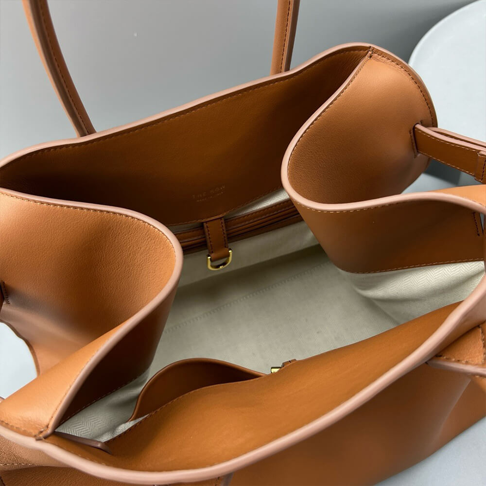 THE ROW  Soft Margaux 15 leather bag(High-end Grade) - Top Club