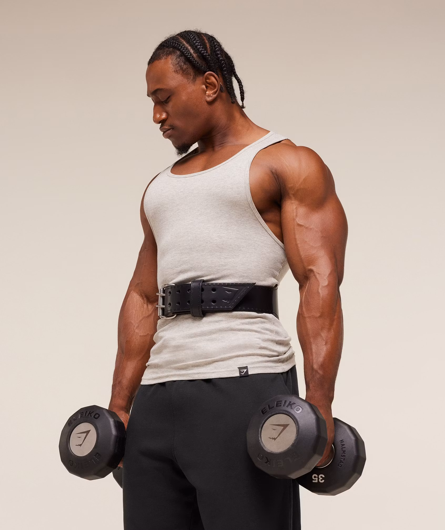 COACH Tapered Double Prong Lifting Belt