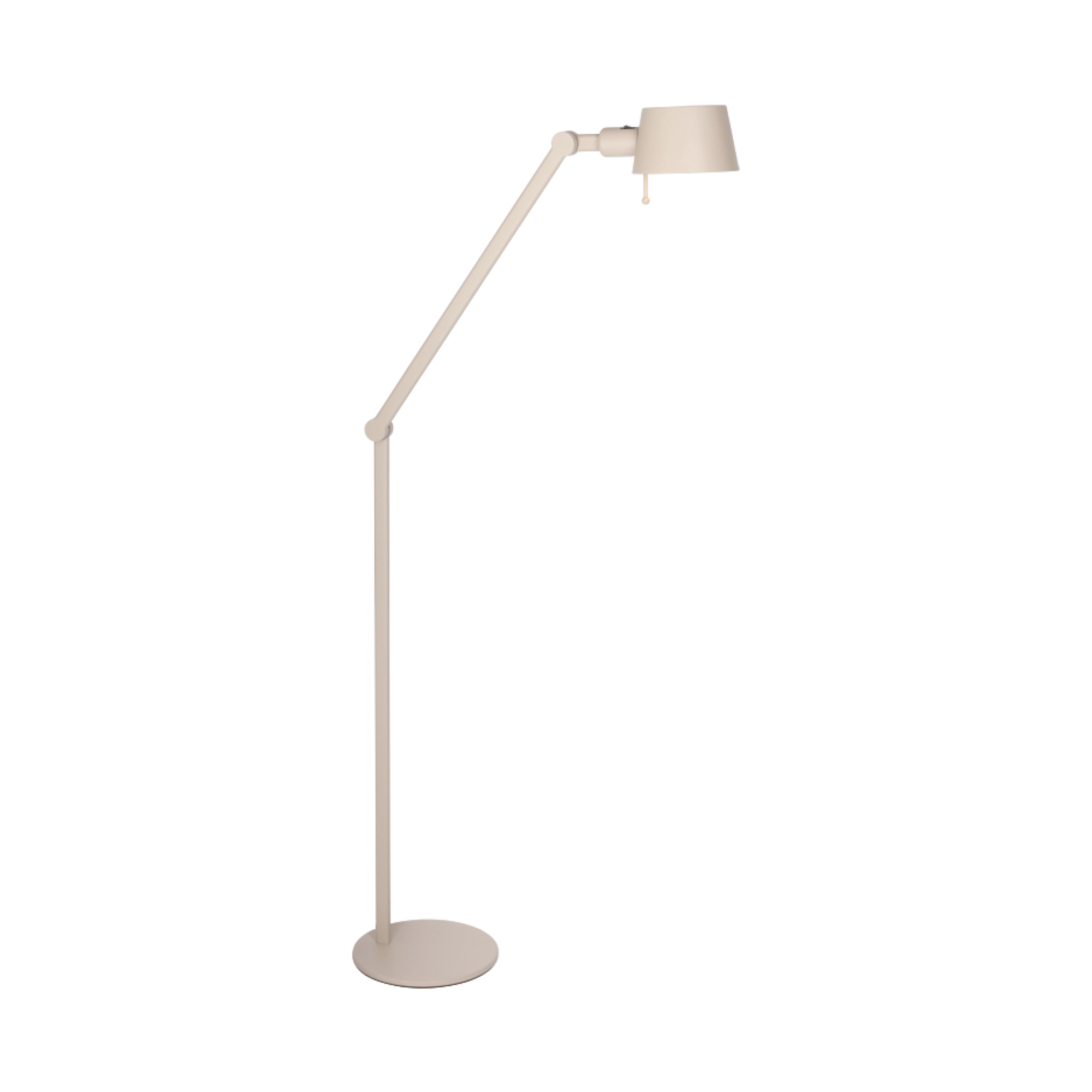 Vloerlamp Kees laag creme