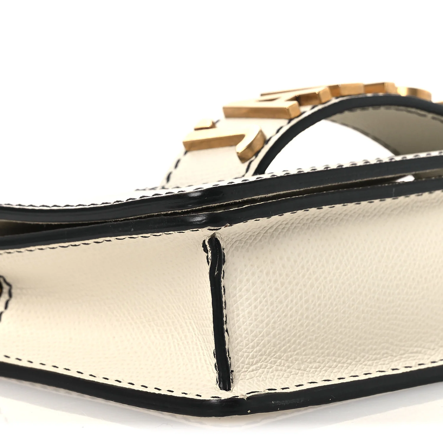 Grained Calfskin Mini J'Adior Chain Flap Bag Latte - Top Club