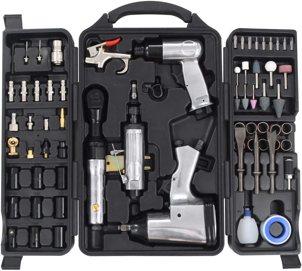 Tidyard Kit 70 pz di Utensili Pneumatici,Kit Attrezzi Pneumatici