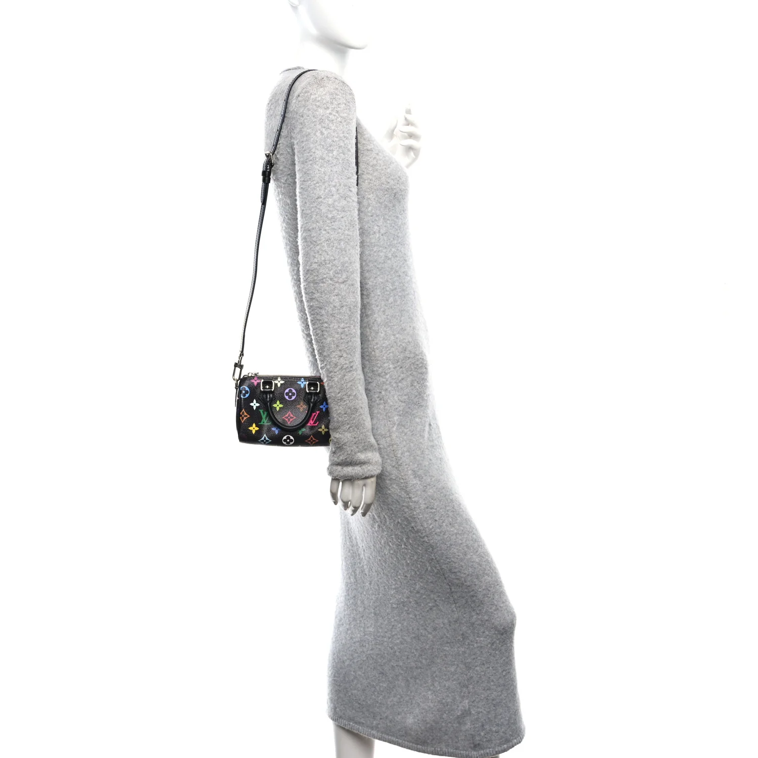 LV X TM Monogram Multicolor Nano Speedy Black