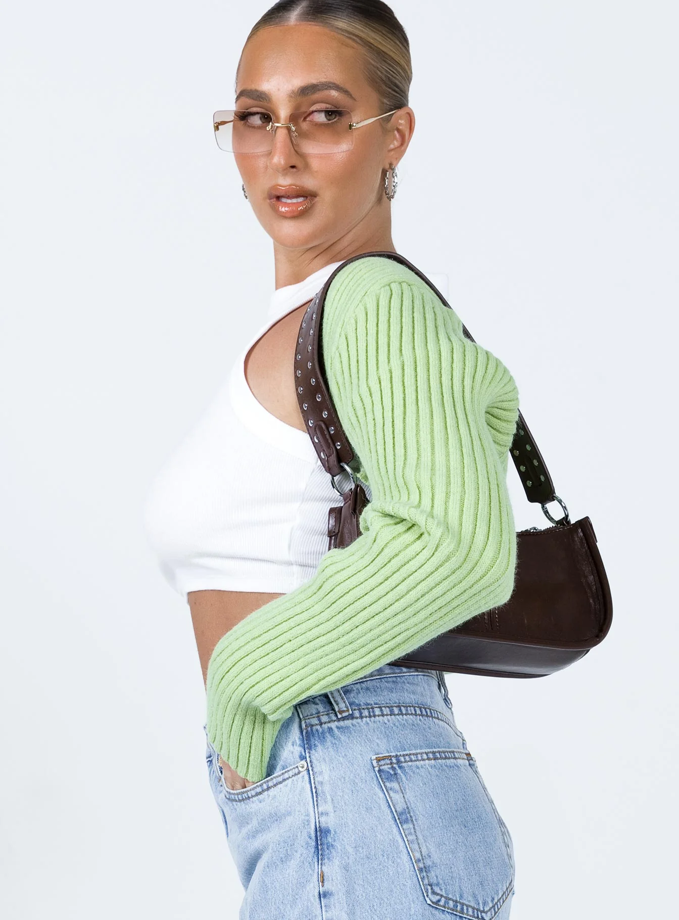 Aytan Bolero Sweater Green