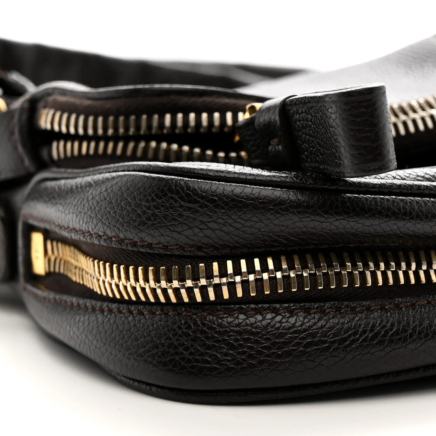 Calfskin Mini Jennifer Crossbody Bag Brown - Top Club