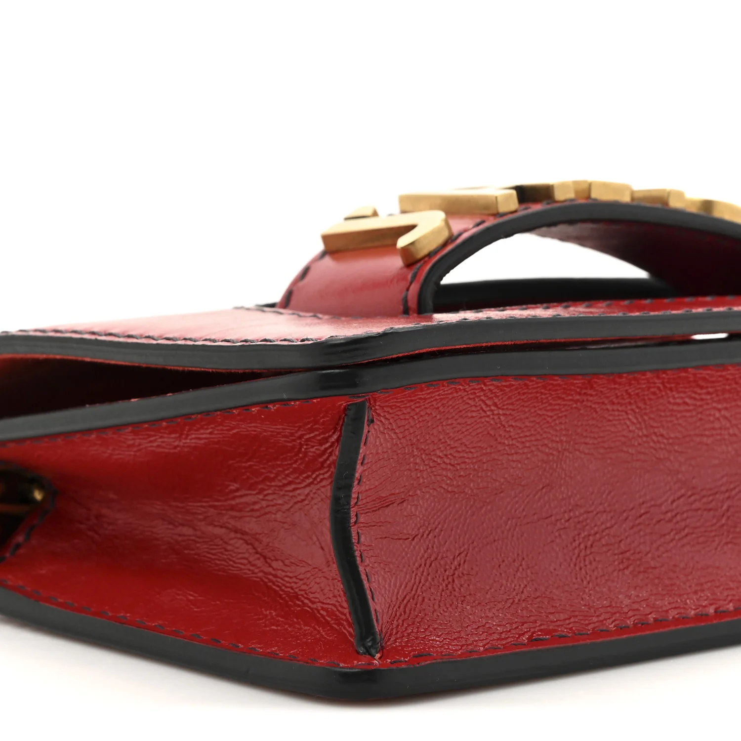 Calfskin J'Adior Chain Flap Bag Red - Top Club