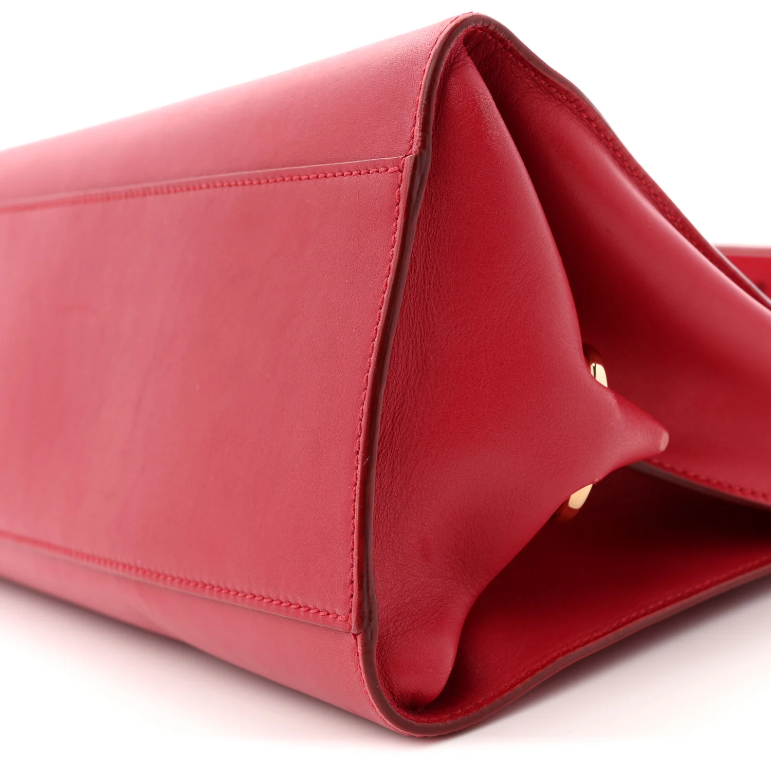 Calfskin Medium Sofia Shoulder Bag Red - Top Club
