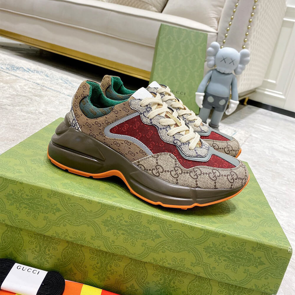 Gucci Multicolor GG Supreme Rhyton Sneaker - Top Club