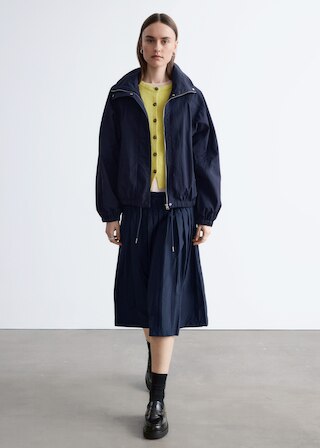 & Other Stories STAND-COLLAR DRAWSTRING JACKET