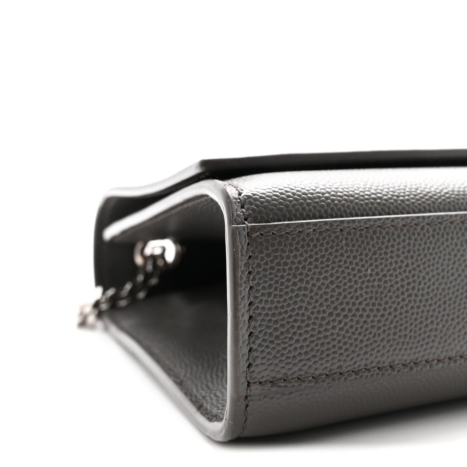 Grain De Poudre Medium Classic Monogram Kate Satchel Earth Grey - Top Club