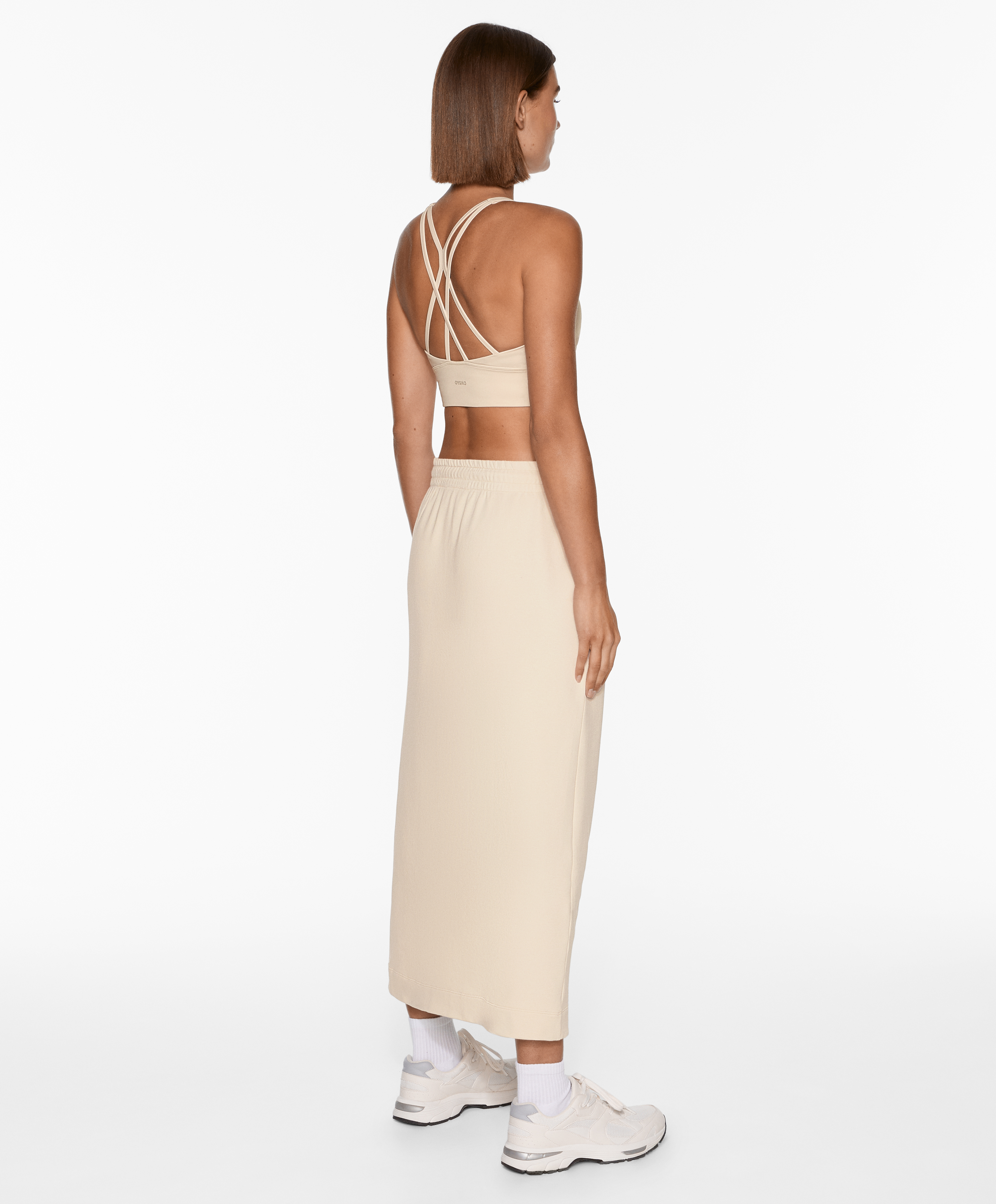 OYSHO Midi skirt with modal