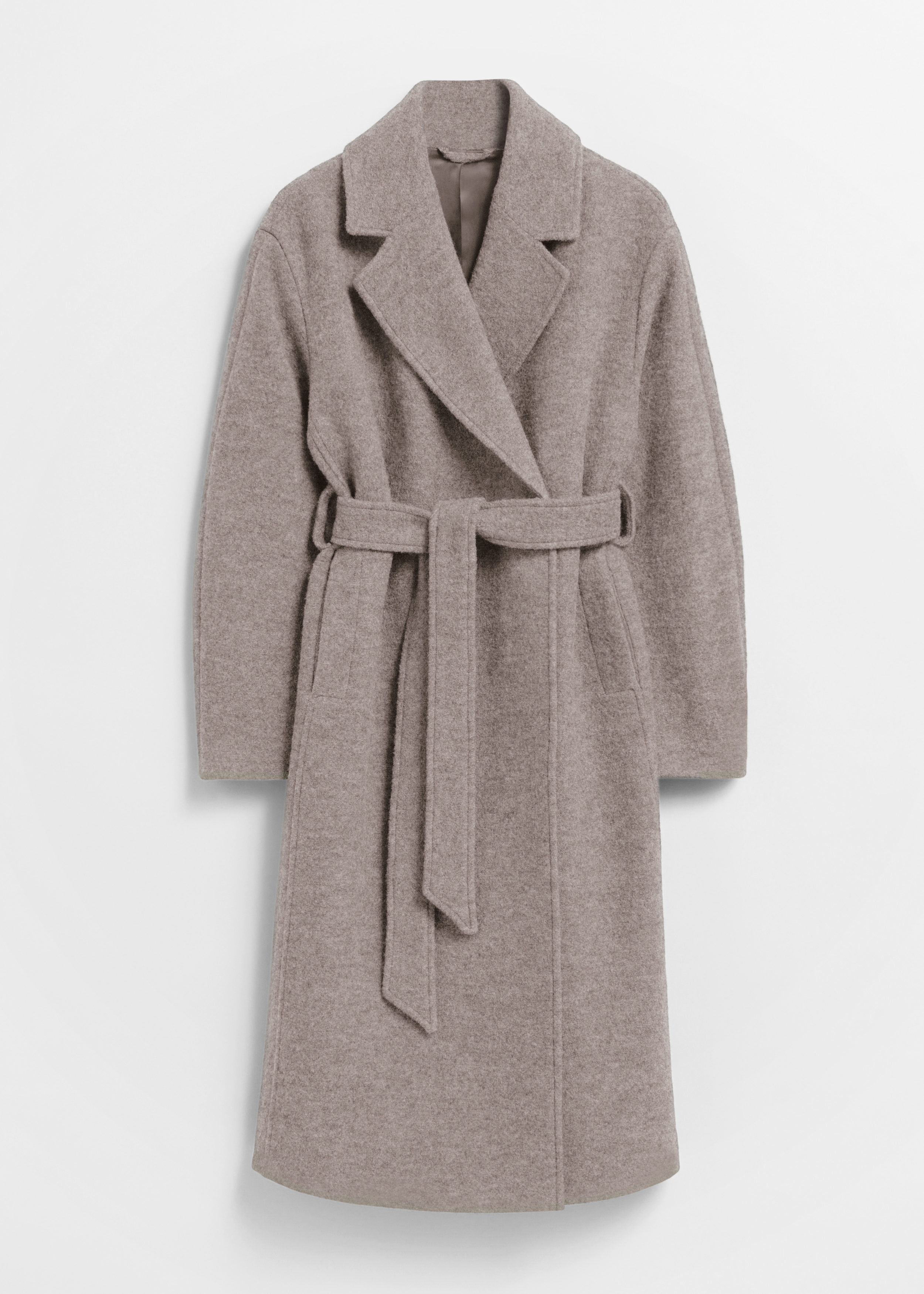 & Other Stories VOLUMINOUS BELTED WOOL COAT