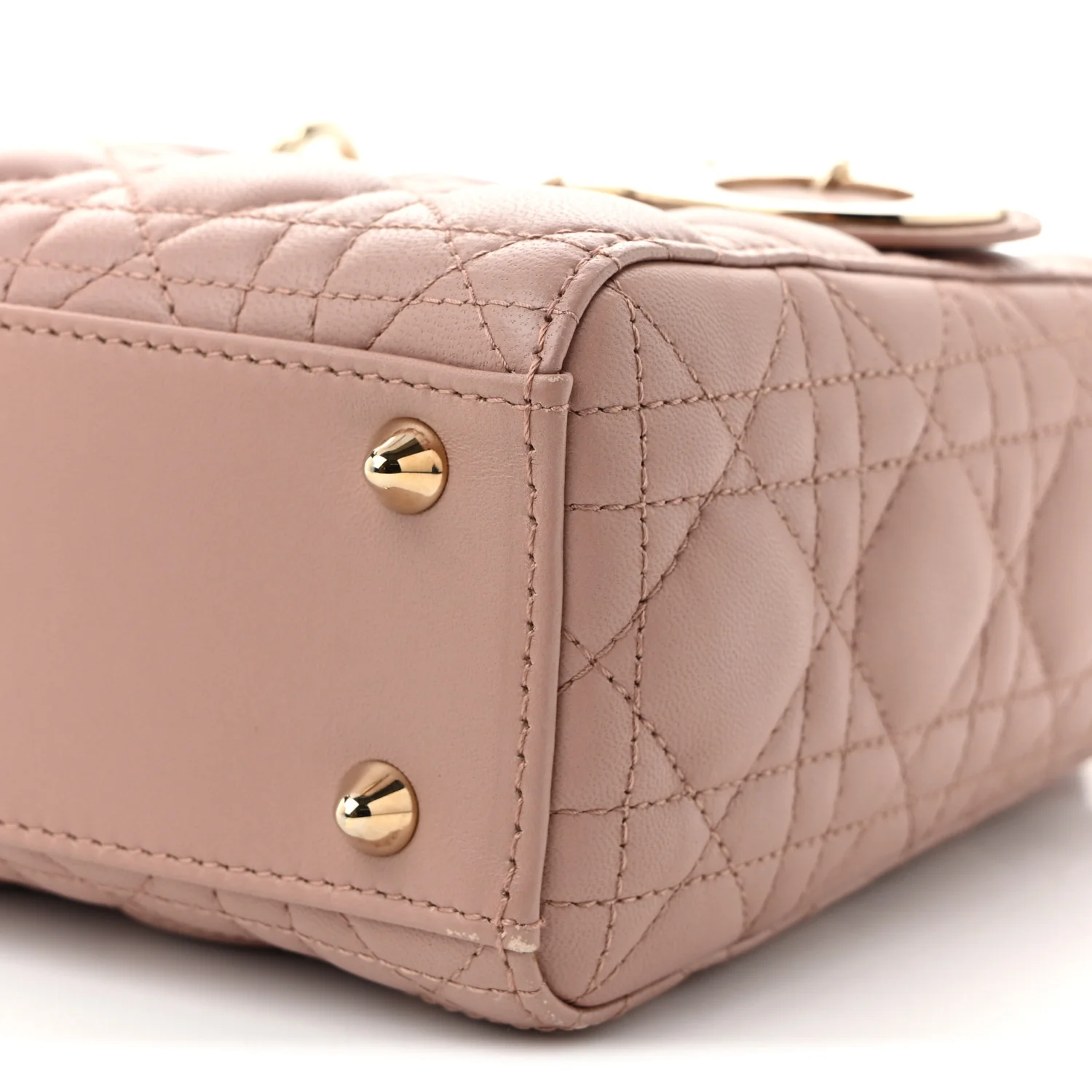 Lambskin Cannage Small Lucky Badges My Lady Dior Fard - Top Club