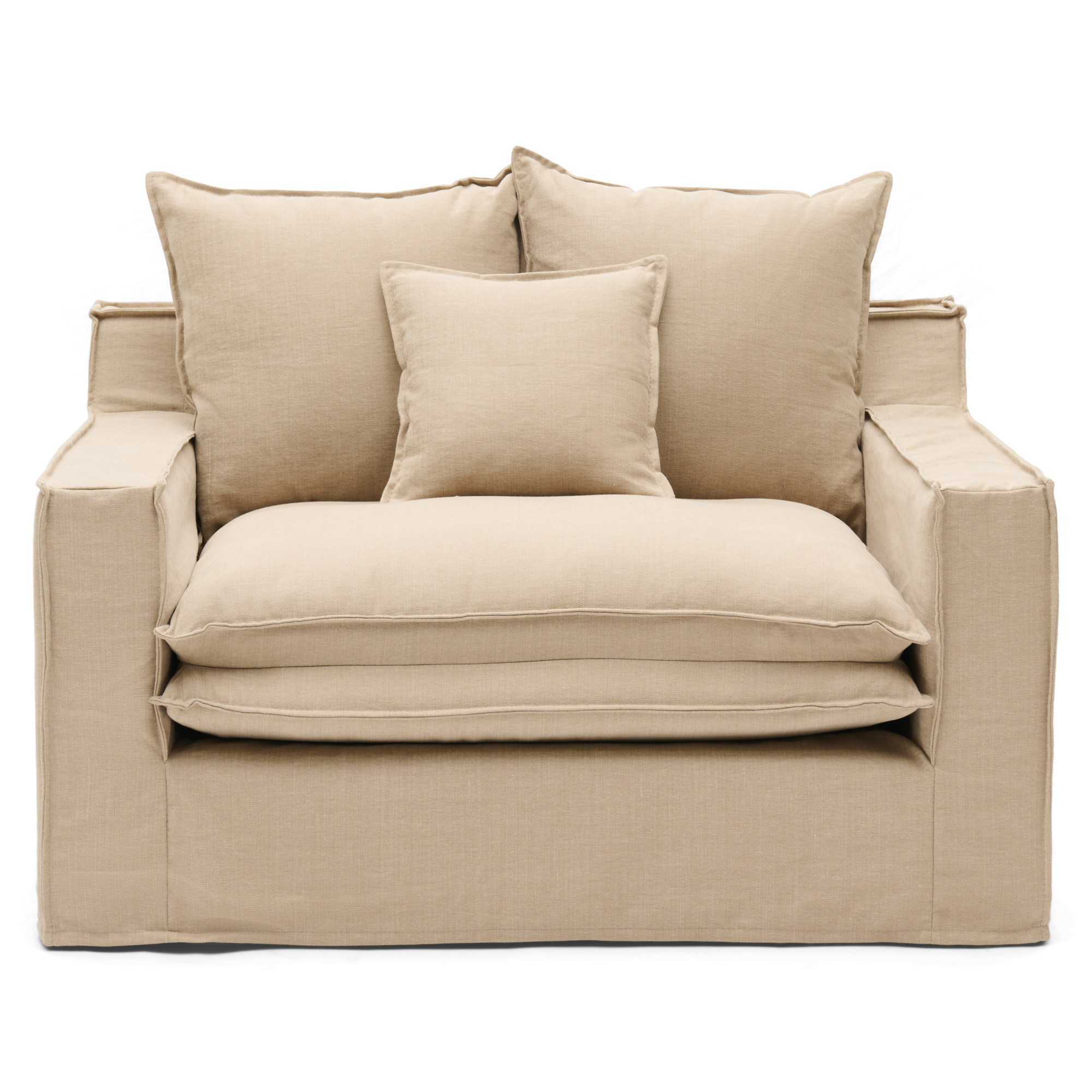 Alina Loveseat shadow linen