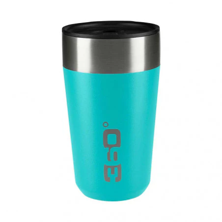 360 Grad Travel Mug Becher Large turquoise blue - Thermos glass