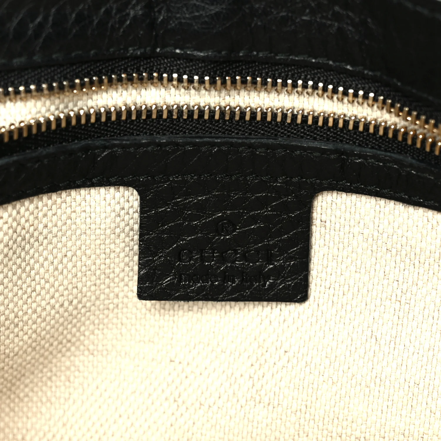 Pebbled Calfskin Medium Soho Flap Crossbody Black - Top Club