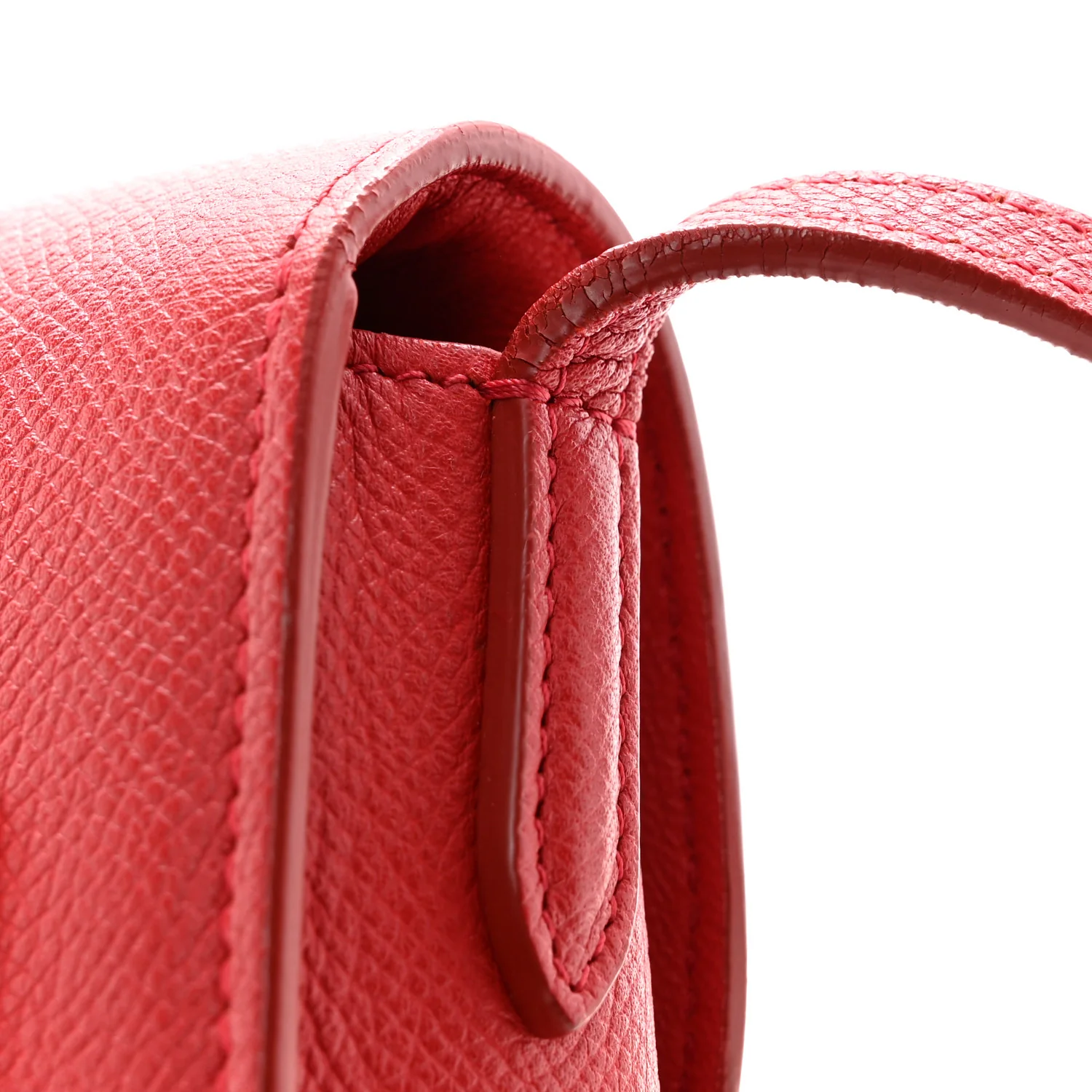 Grained Calfskin Small Trotteur Coquelicot - Top Club