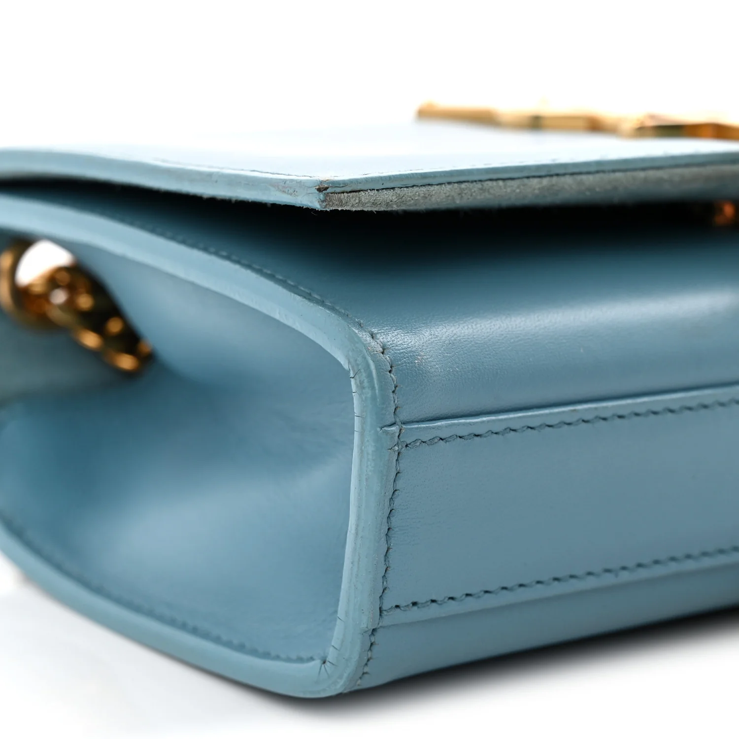 Smooth Calfskin Small Classic Monogram Kate Tassel Satchel Turquoise - Top Club