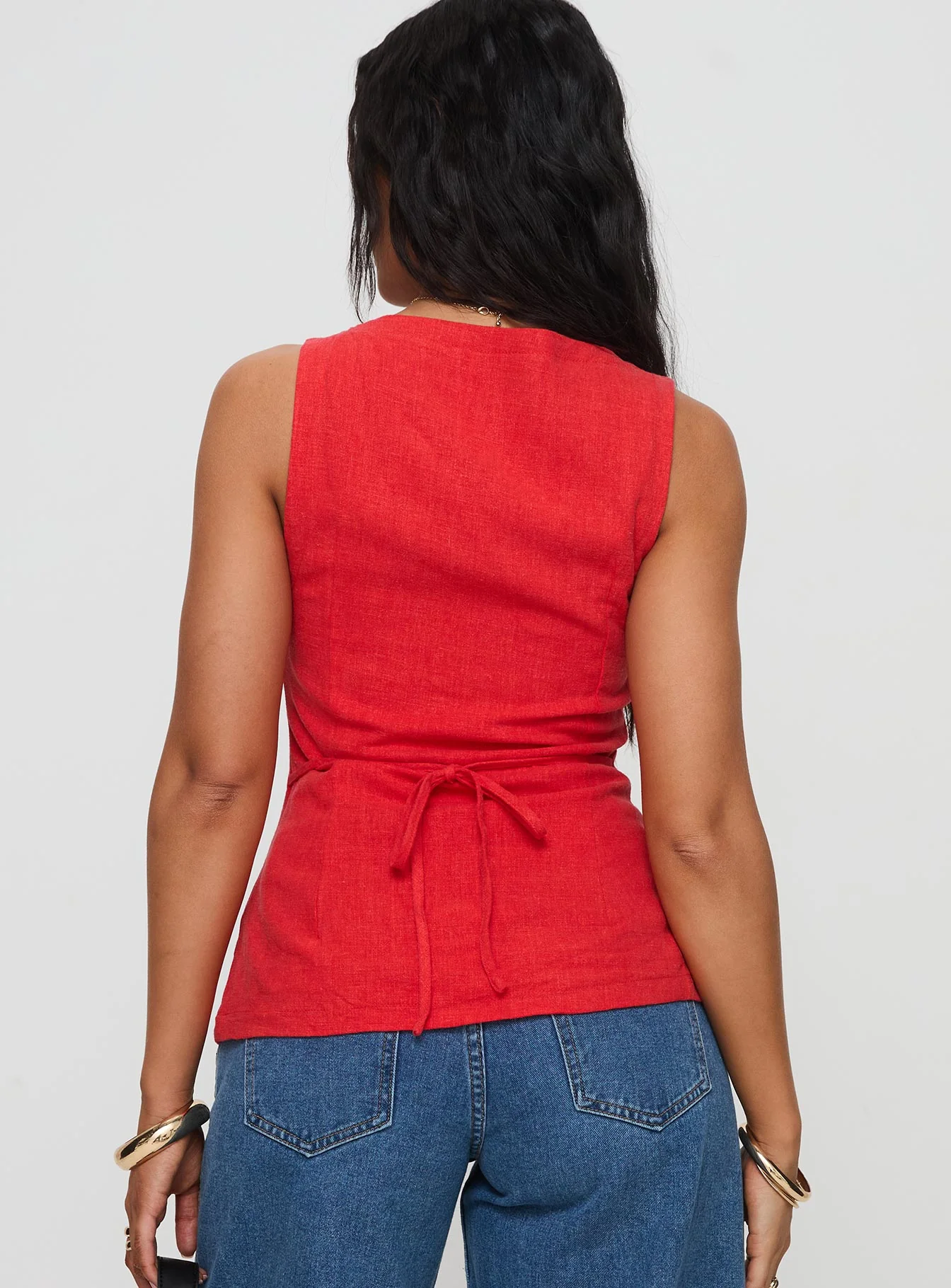 Spirito Vest Top Red