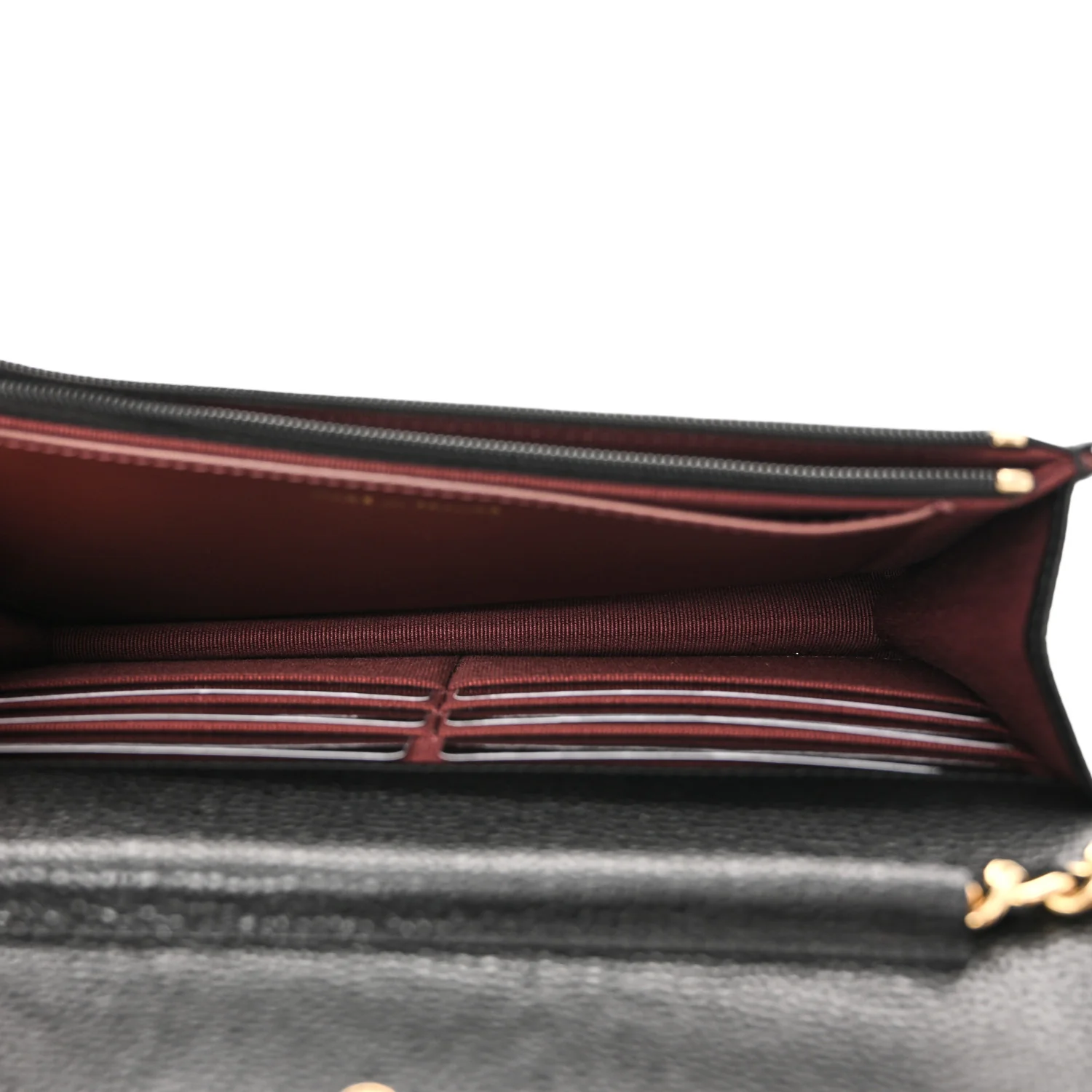Caviar Quilted CC Turnlock Wallet On Chain WOC Black - Top Club