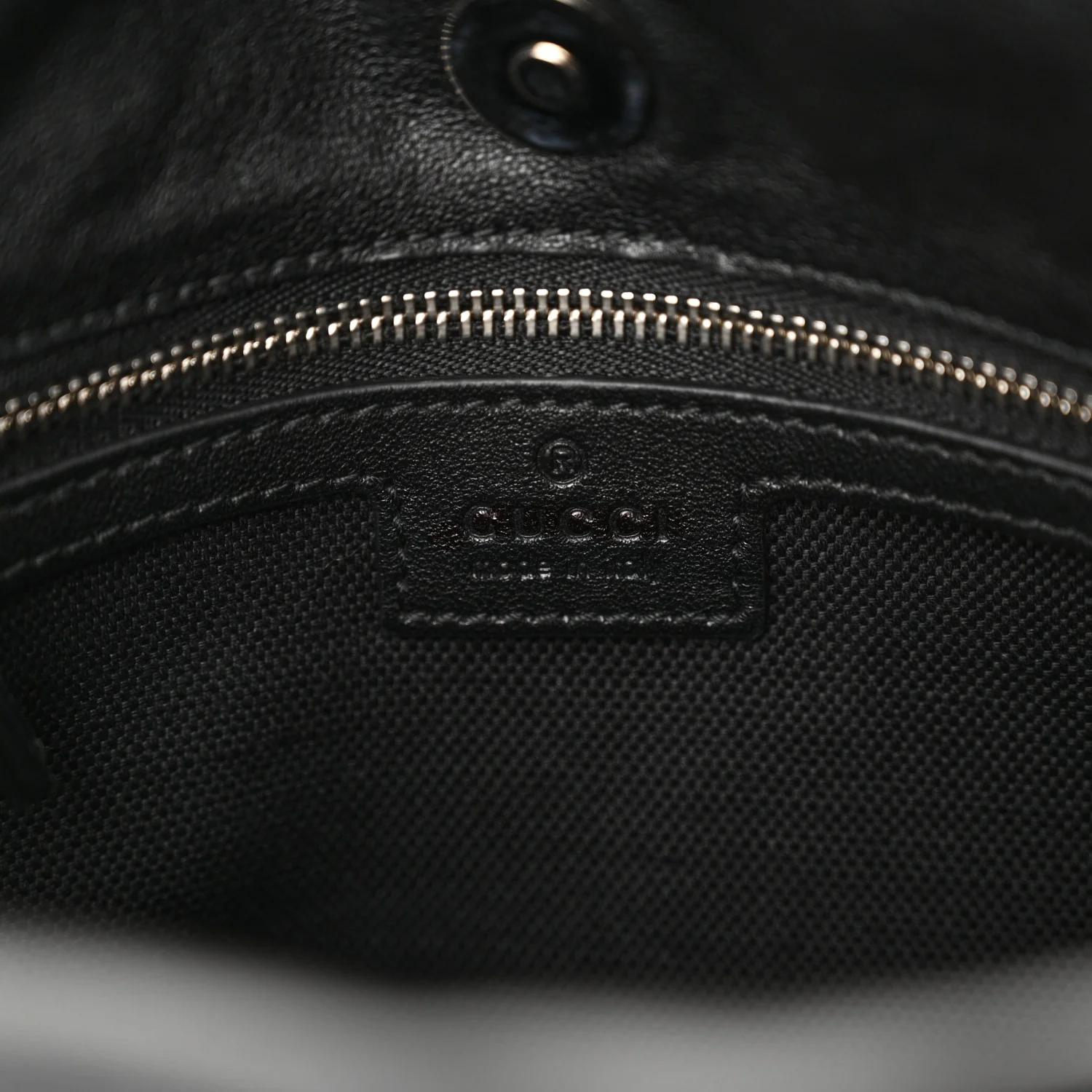 Sakai Be Green Calfskin Diagonal Stitched Small Blondie Tote Black - Top Club