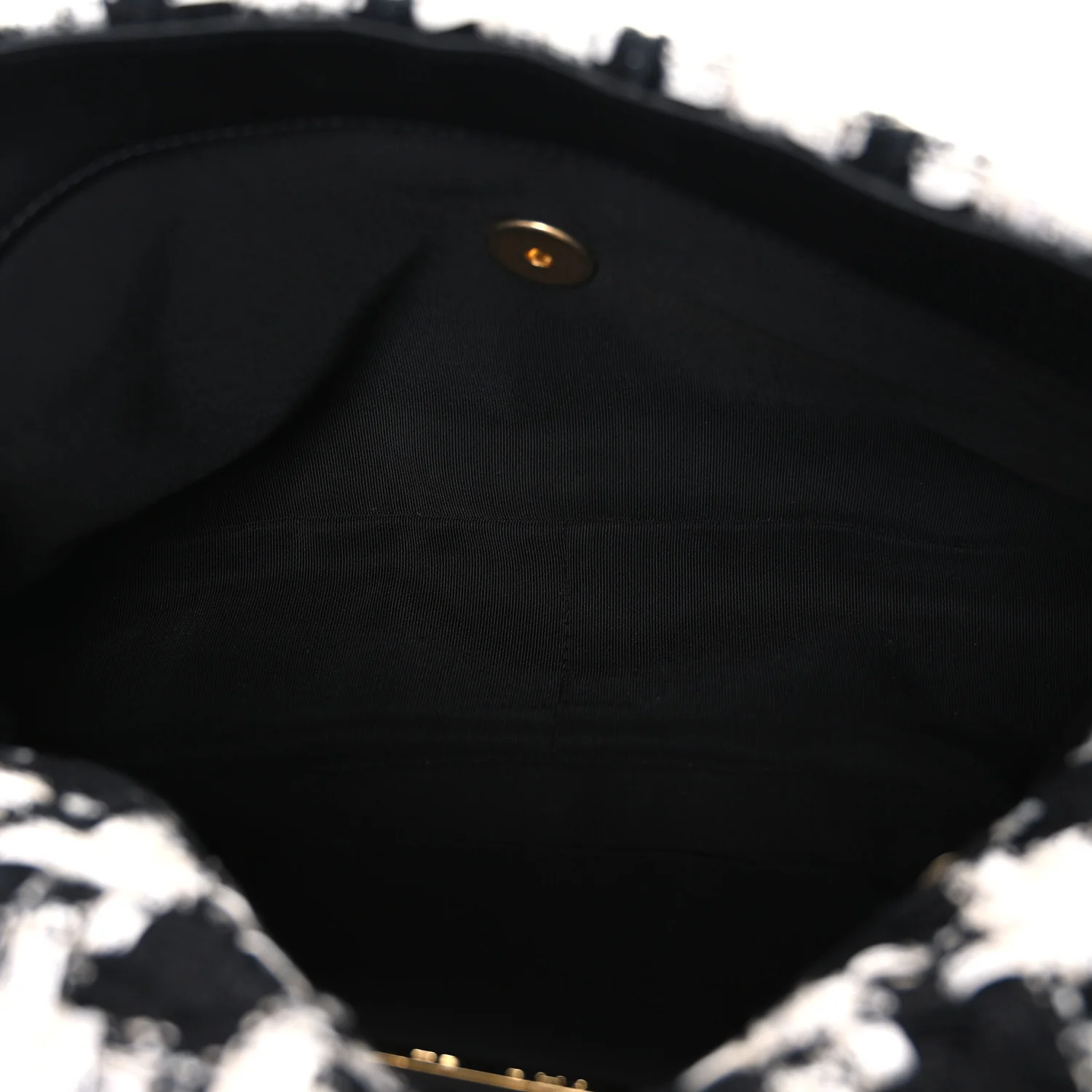 Tweed Quilted Large Chanel 19 Flap Black Ecru White - Top Club