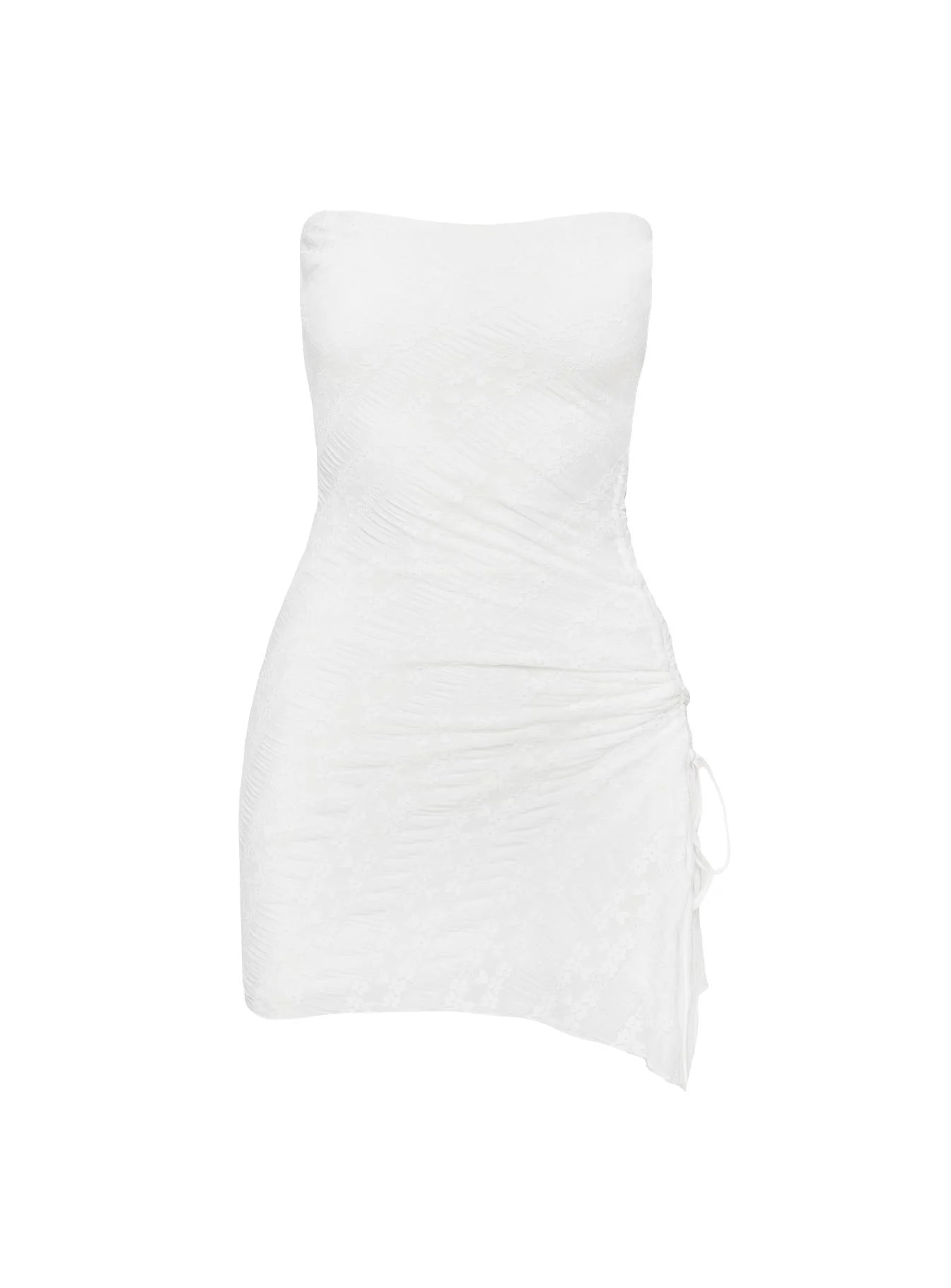 Donelli Lace Mini Dress White