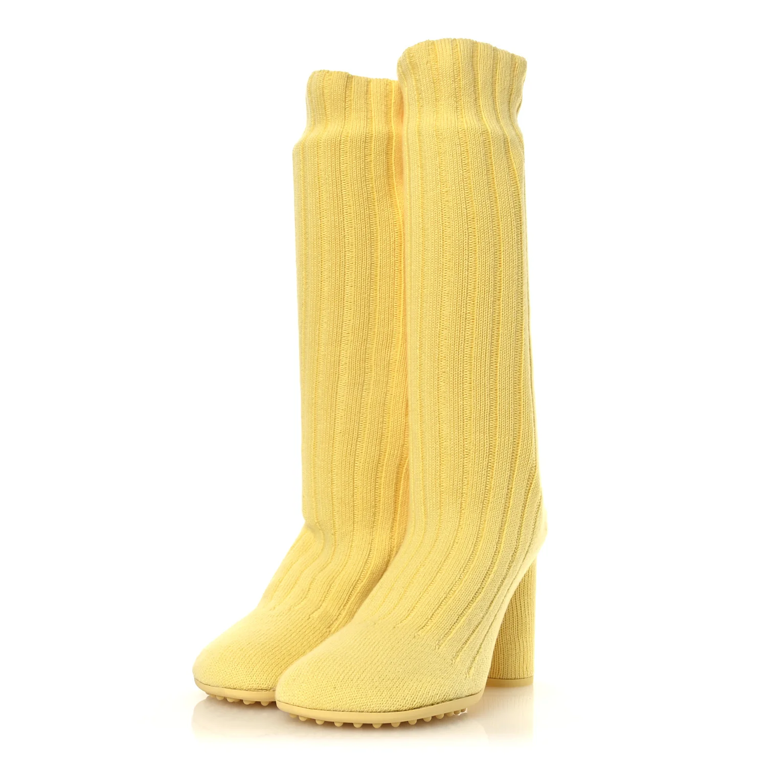 Cotton Knit Atomic Boots 40 Lemonade - Top Club