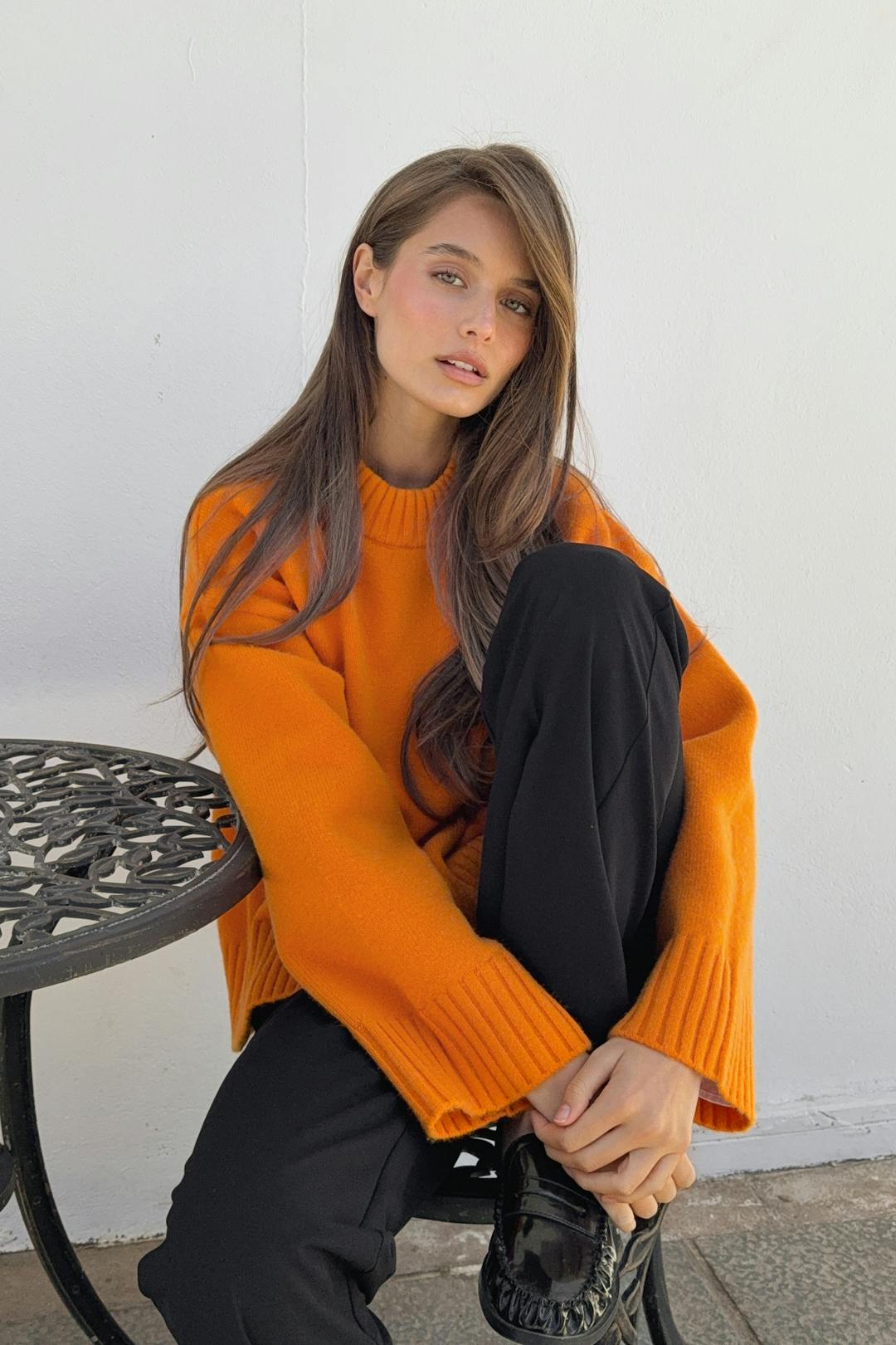 Gina Tricot crew neck knitted sweater
