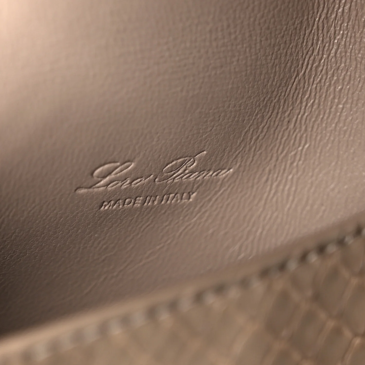 Matte Snakeskin Extra Pocket L27 Grey - Top Club